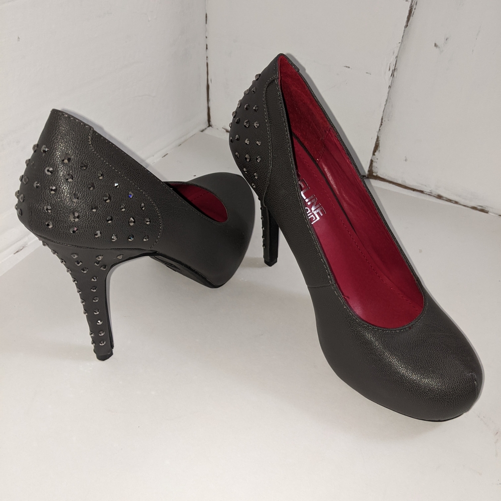 Elegant Black Studded Heels
